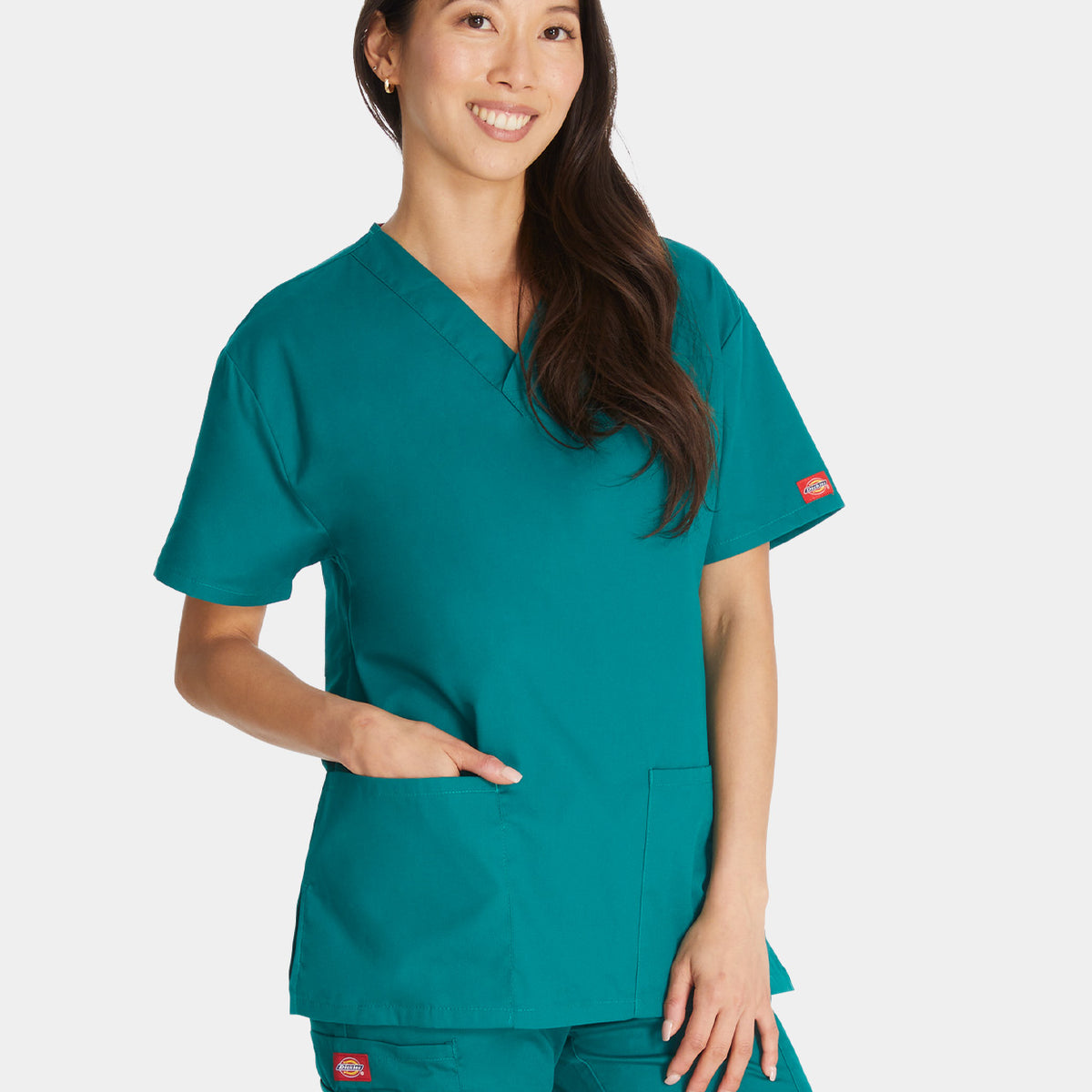 Dickies EDS Signature V-Neck Women's Scrub Top DKE86706 – Happythreads UK