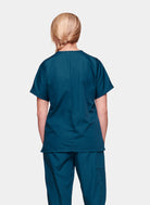 Cherokee Unisex Scrub Top - Caribbean - Back