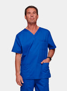 Cherokee Core Stretch Unisex V-Neck Scrub Top WWE4725-Royal