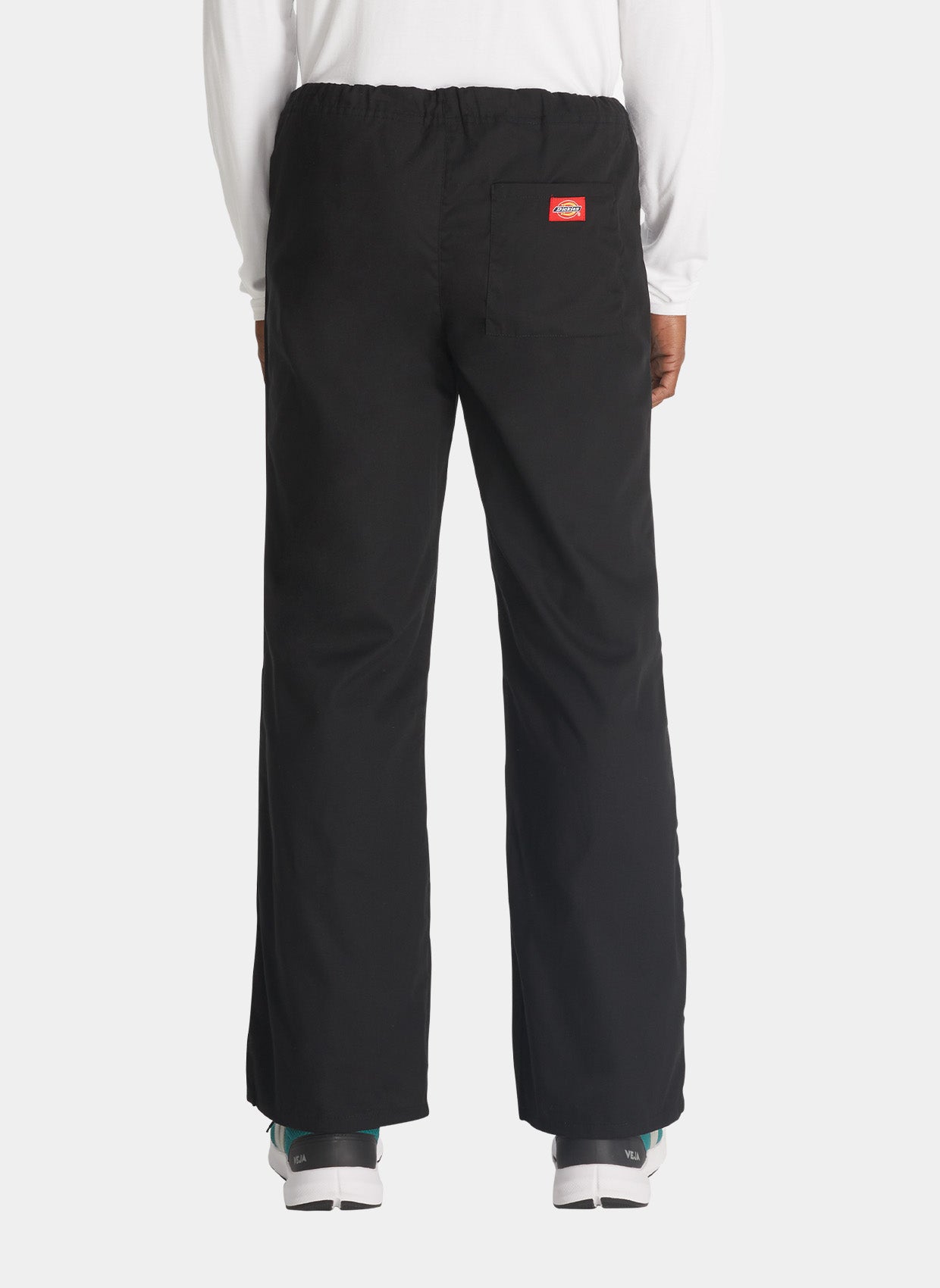 Dickies EDS Signature Unisex Drawstring Scrub Trousers 83006-Black-Back