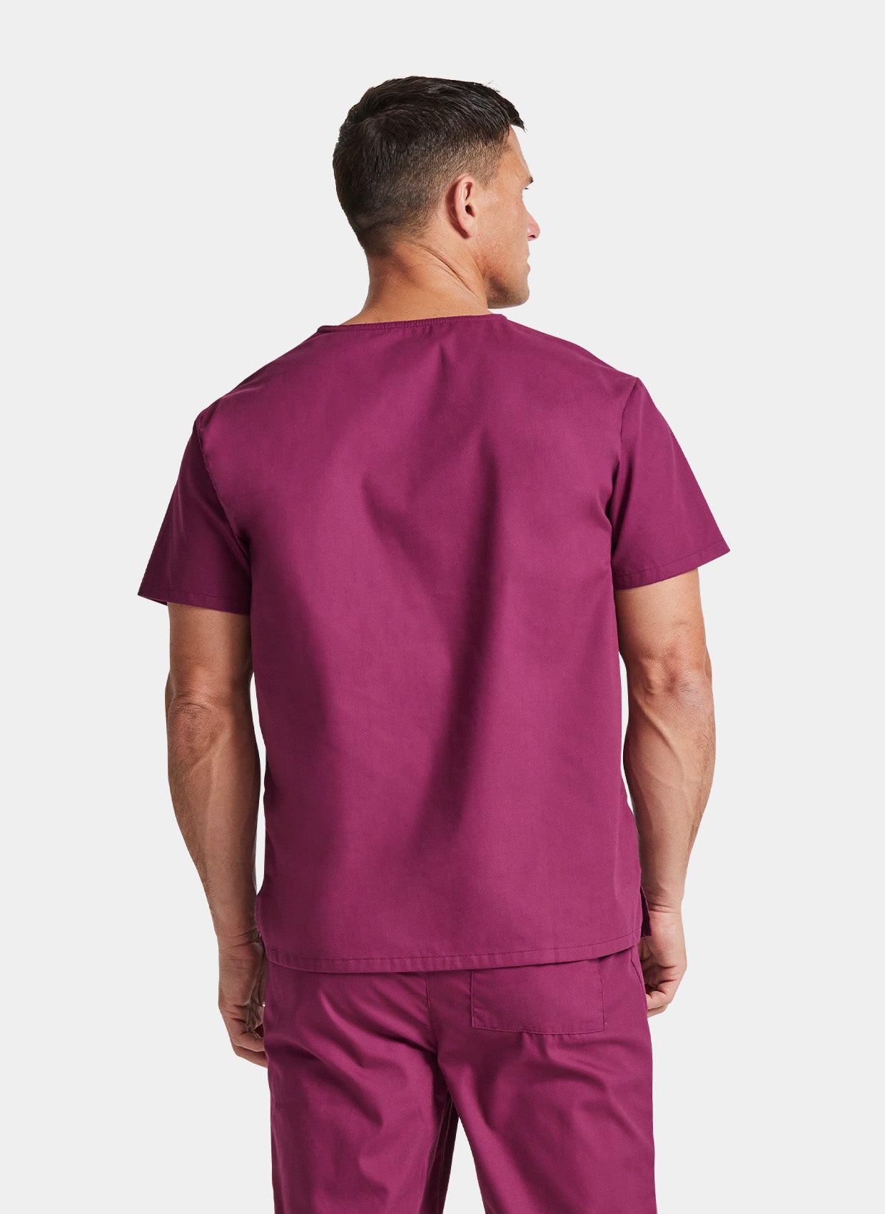 Dickies EDS Signature Unisex Tuckable V-Neck Scrub Top DKE83706-Wine-Back