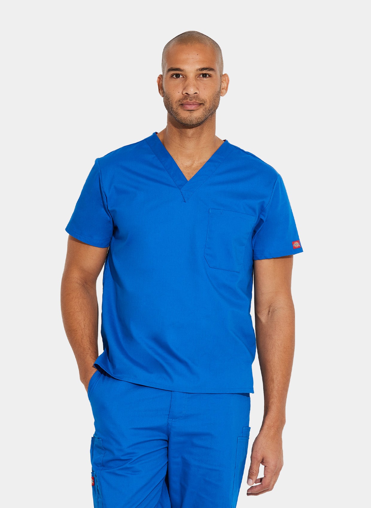 Dickies EDS Signature Unisex Tuckable V-Neck Scrub Top DKE83706-Royal