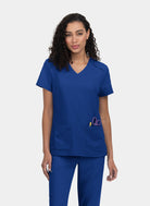 Koi Cureology Cardi Scrub Top - Galaxy