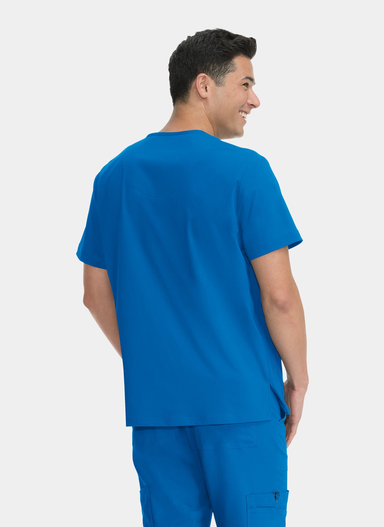 Koi Basics Bryan Scrub Top - Royal - Back