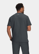 Koi Next Gen Free To Be Scrub Top - Charcoal - Back