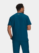 Koi Next Gen Free To Be Scrub Top- Caribbean- Back