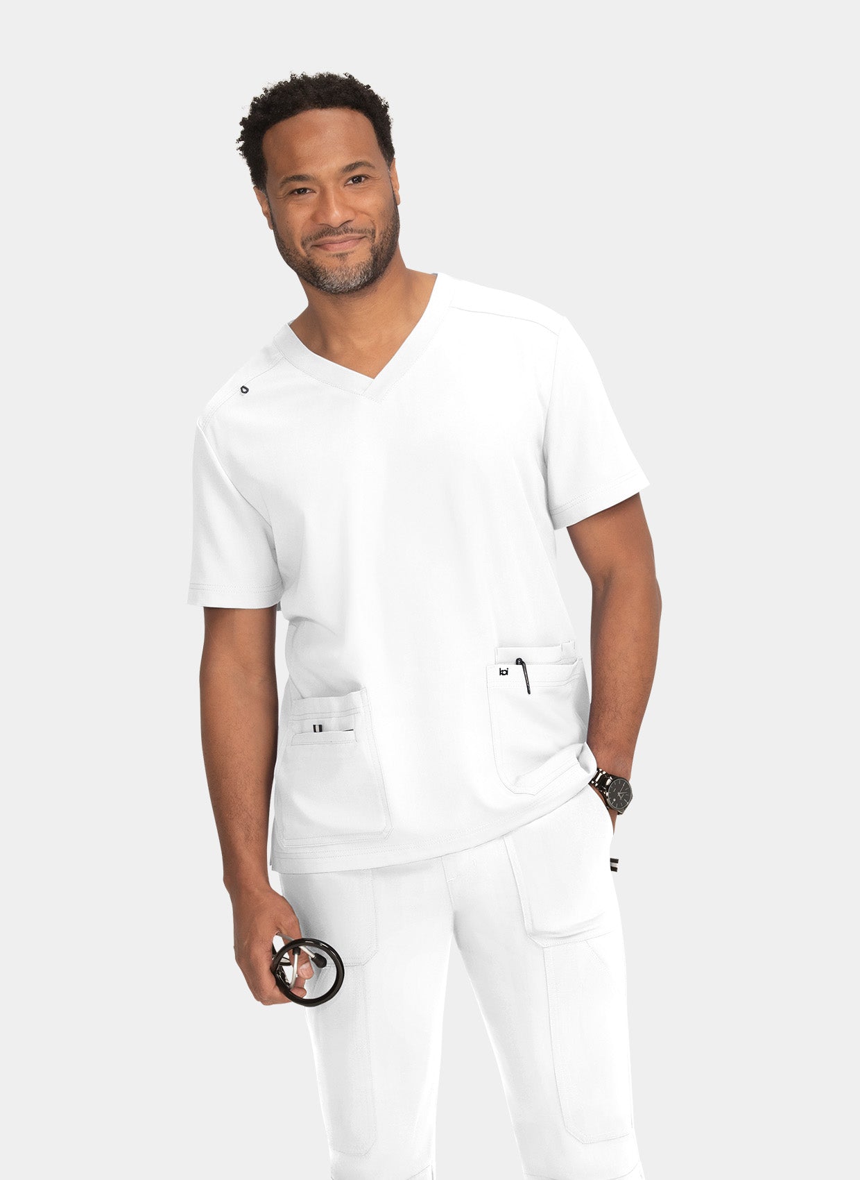 Koi Next Gen Free To Be Scrub Top - White