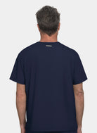 Koi Next Gen On Call Scrub Top- Navy- Back