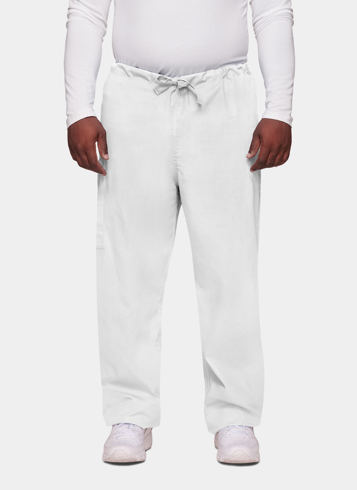 Cherokee Unisex Drawstring Scrub Trousers-White