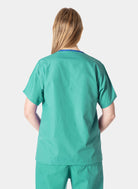 Budget Scrub Top - Mid Green - Back