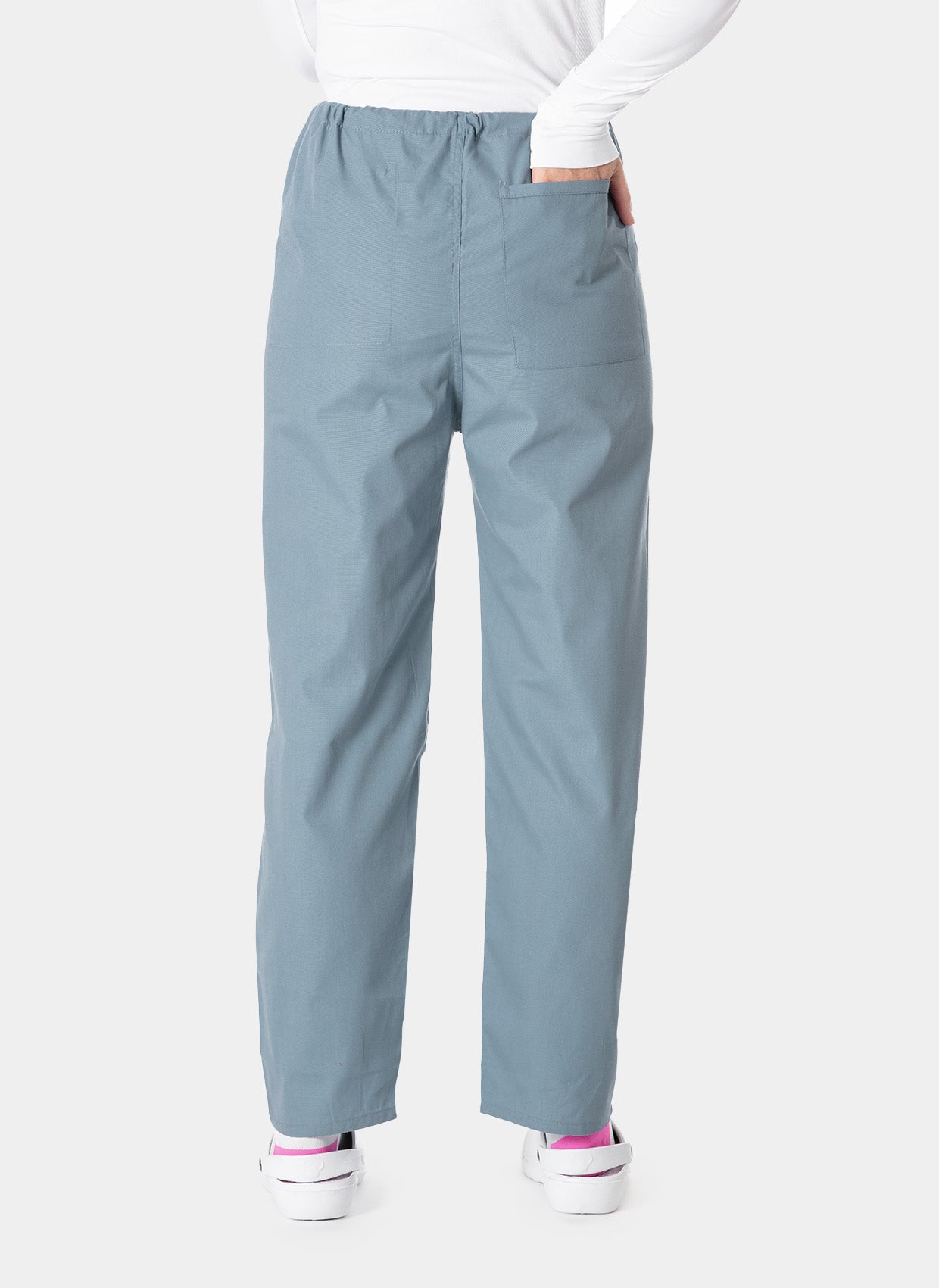 Budget Scrub Trousers - Misty - Back