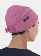 Koi Unisex Scrub Hat - Heather Azalea - Back