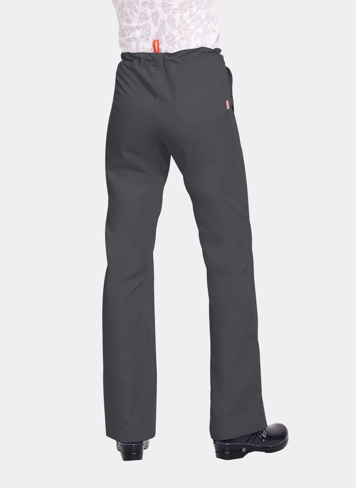 Orange Standard Unisex Huntington Scrub Trousers-Charcoal-Back