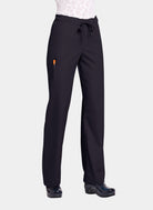 Orange Standard Unisex Huntington Scrub Trousers-Black