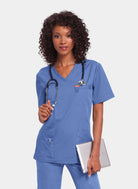 Orange Standard Balboa Scrub Top - True Ceil