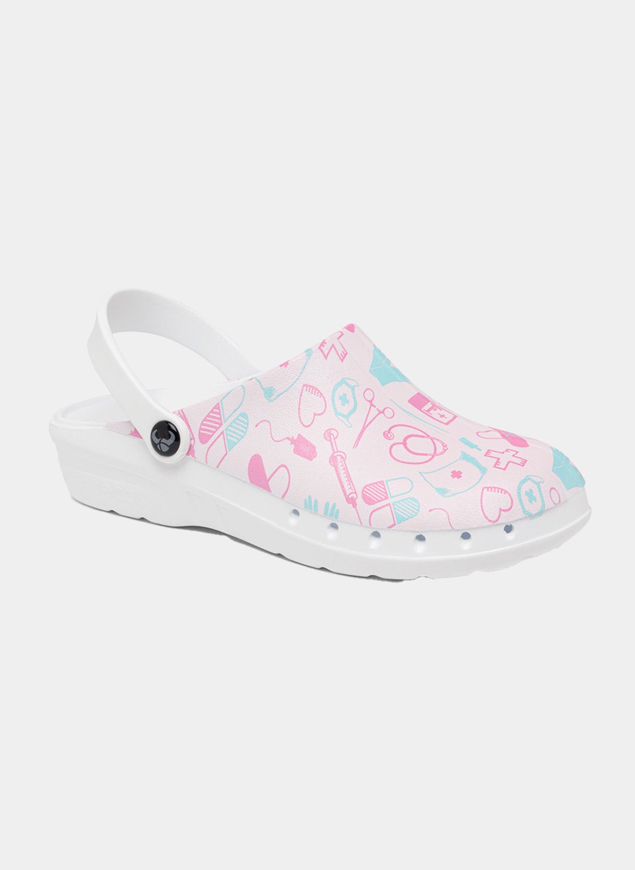 Suecos Oden Fusion Clogs - Medical Pink - Front