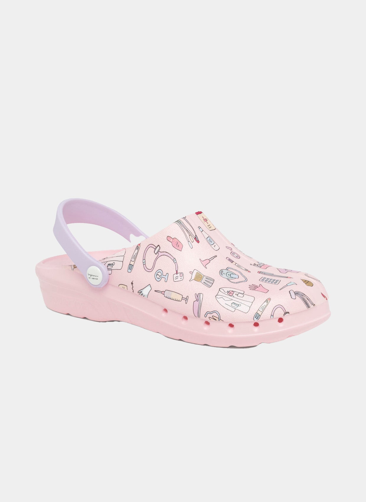 Suecos Oden Fusion Clogs - Rose - Front