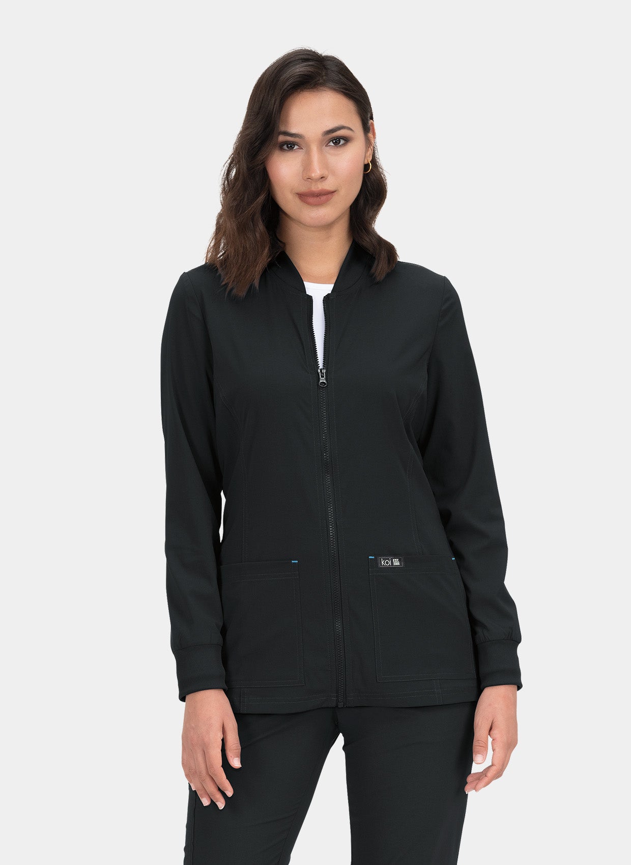 Koi Basics Andrea Scrub Jacket - Black