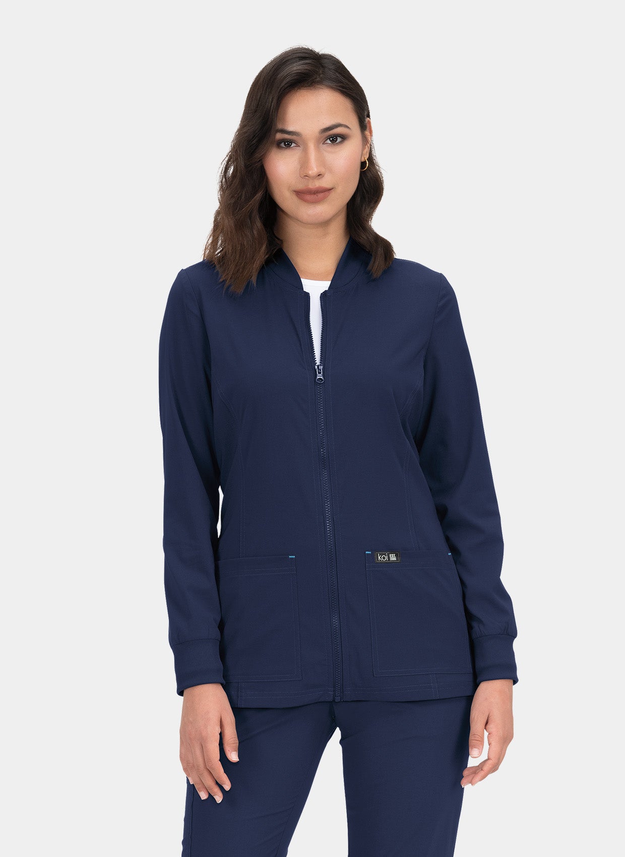 Koi Basics Andrea Scrub Jacket - Navy