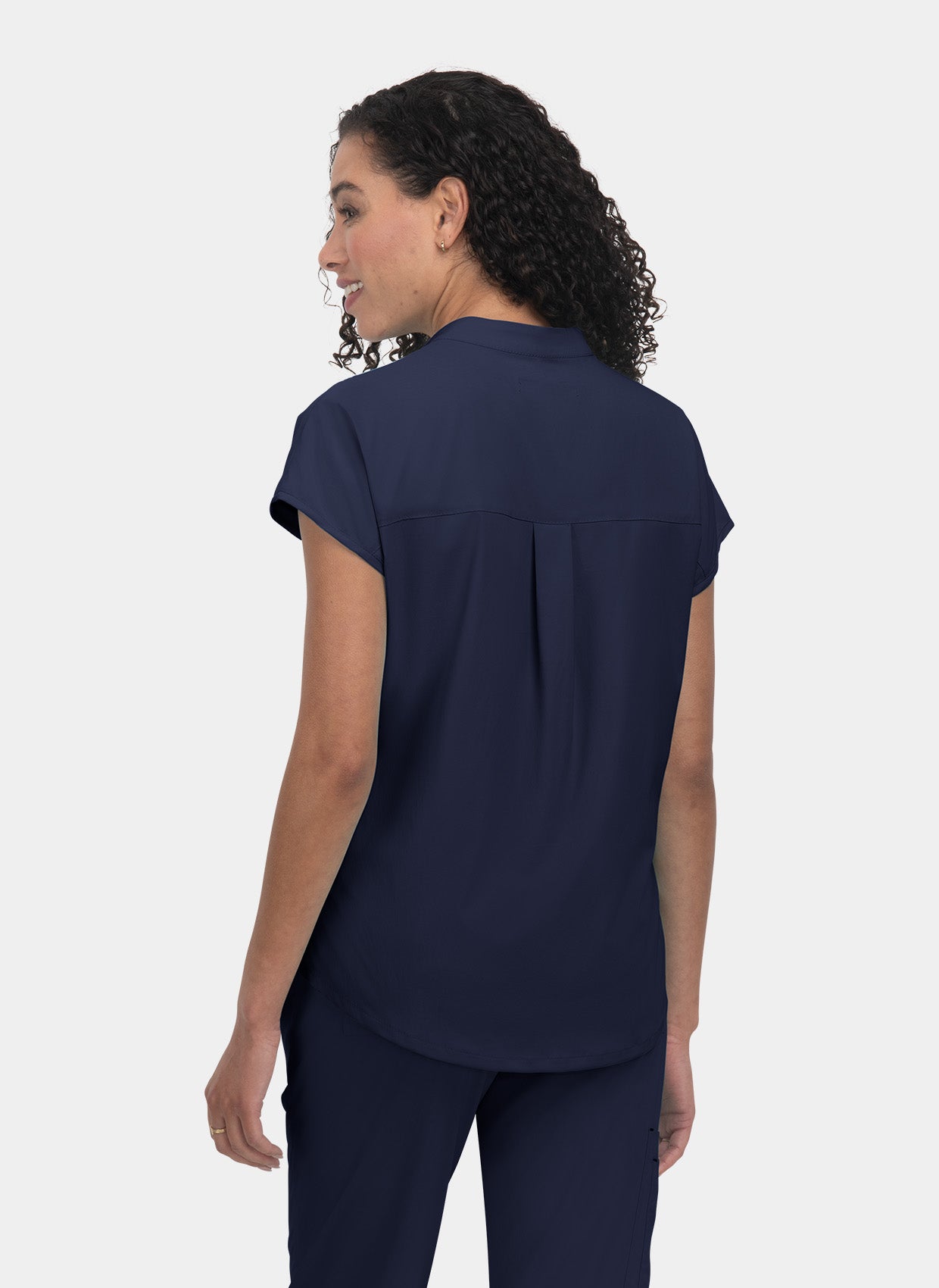 Koi Basics Ari Scrub Top - Navy - Back