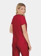 Koi Basics Becca Scrub Top - Ruby - Back