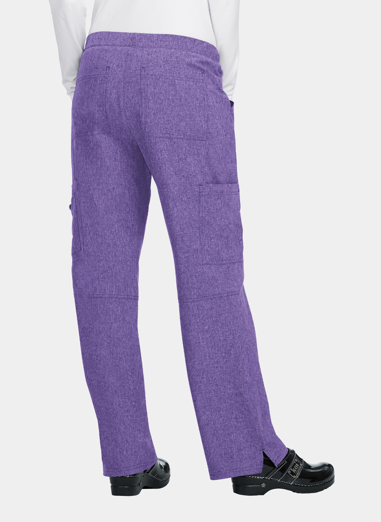 Koi Basics Holly Scrub Trousers - Heather Wisteria - Back