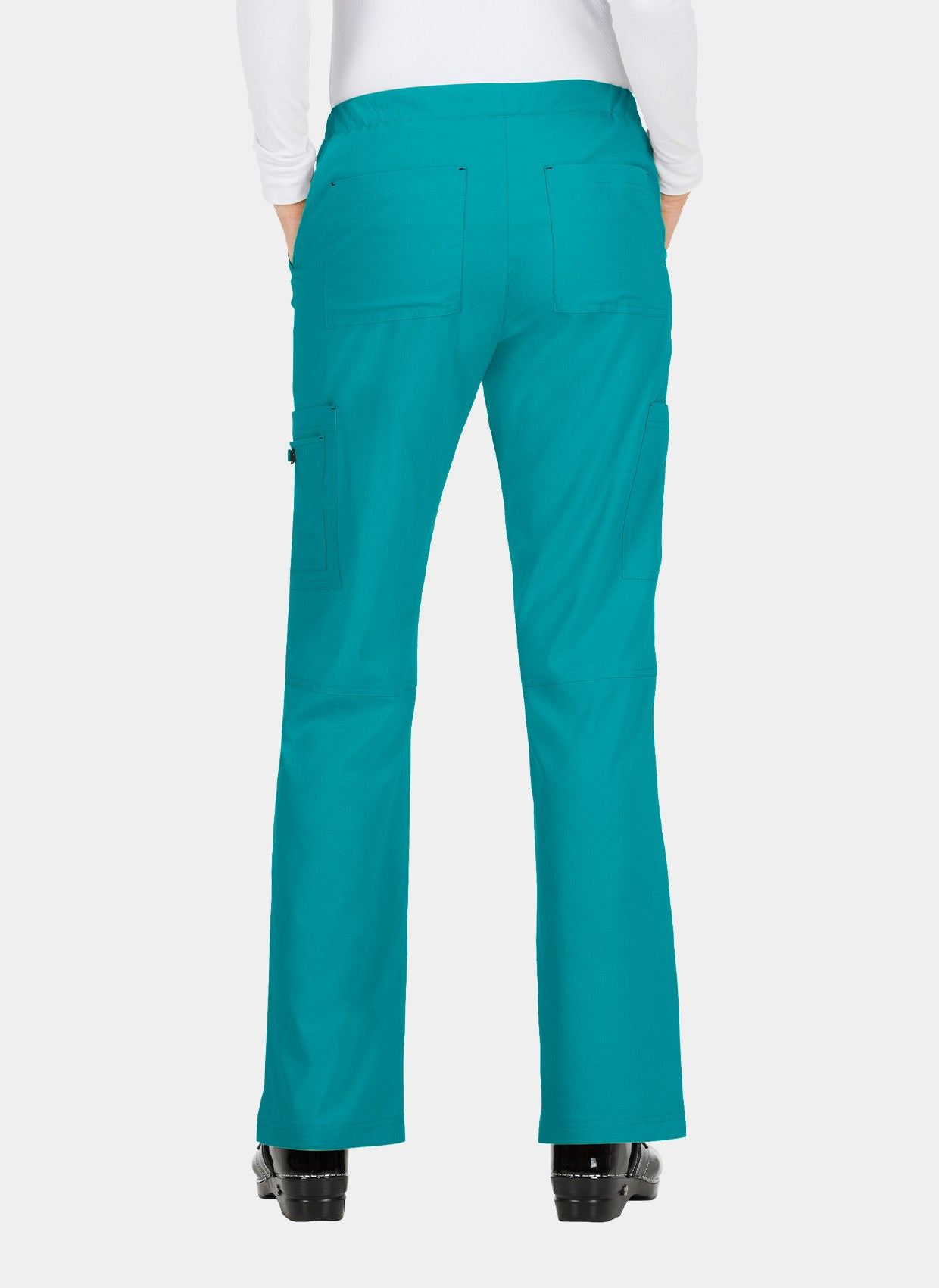 Koi Basics Holly Scrub Trousers- Teal - Back