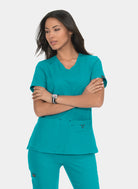 Koi Basics Katie Scrub Top - Teal