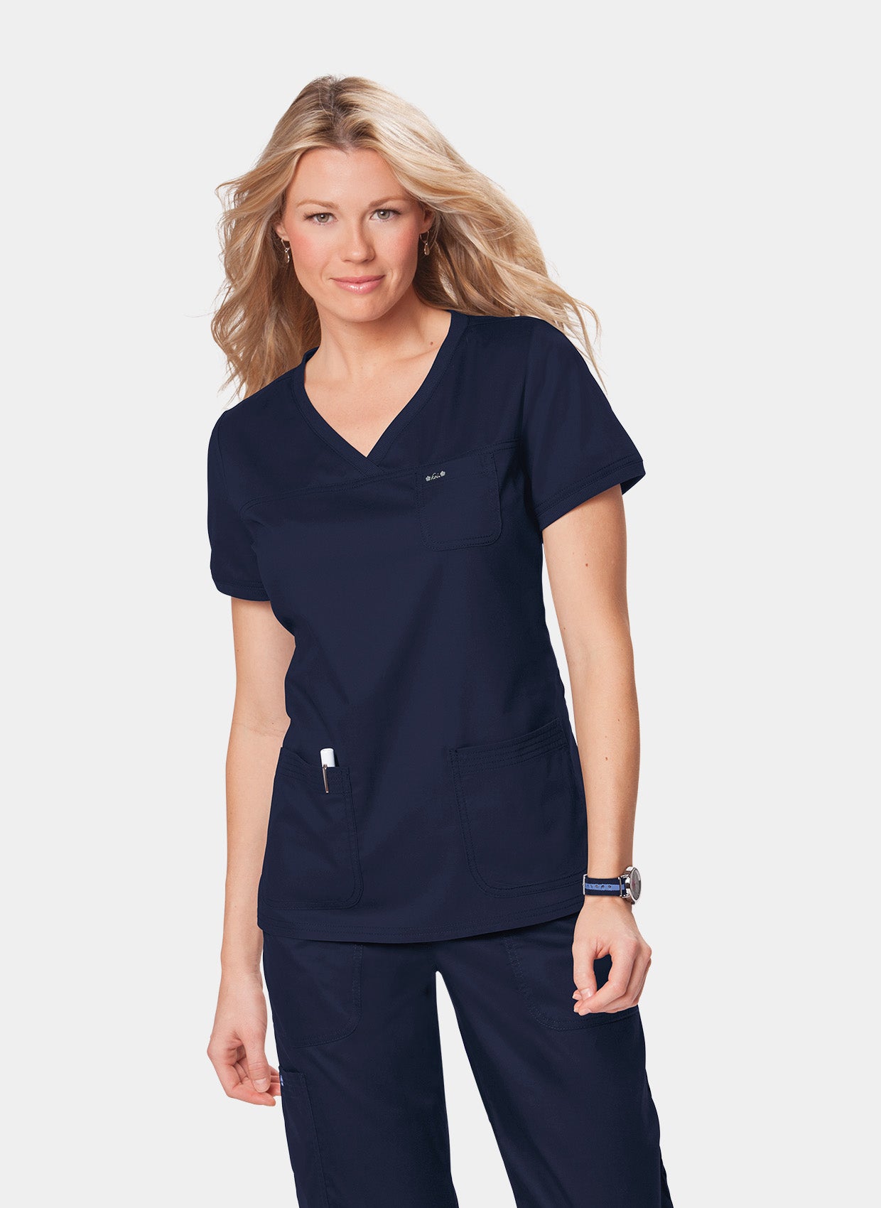 Koi Classics Nicole Scrub Top - Navy