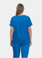 Koi Cureology Aura Scrub Top - Royal - back