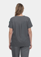 Koi Cureology Aura Scrub Top - Pewter - Back