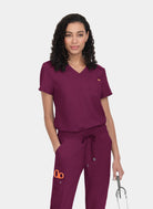 Koi Cureology Aura Scrub Top - Wine