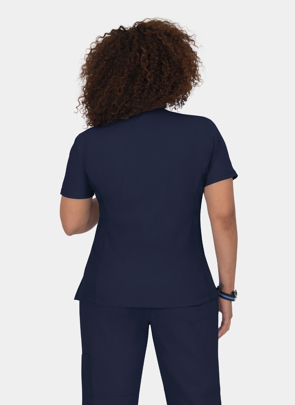 Koi Lite Philosophy Scrub Top - Navy - Back