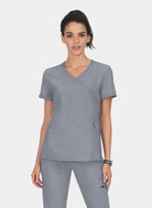 Koi Lite Philosophy Scrub Top - Platinum Grey