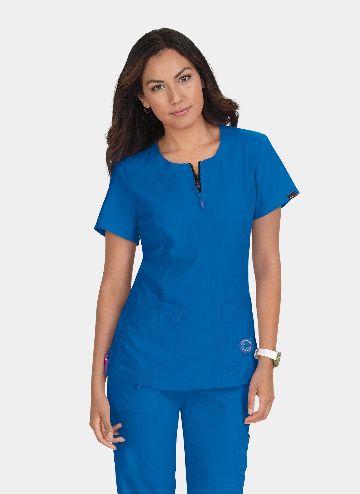 Koi Lite Serenity Scrub Top - Royal