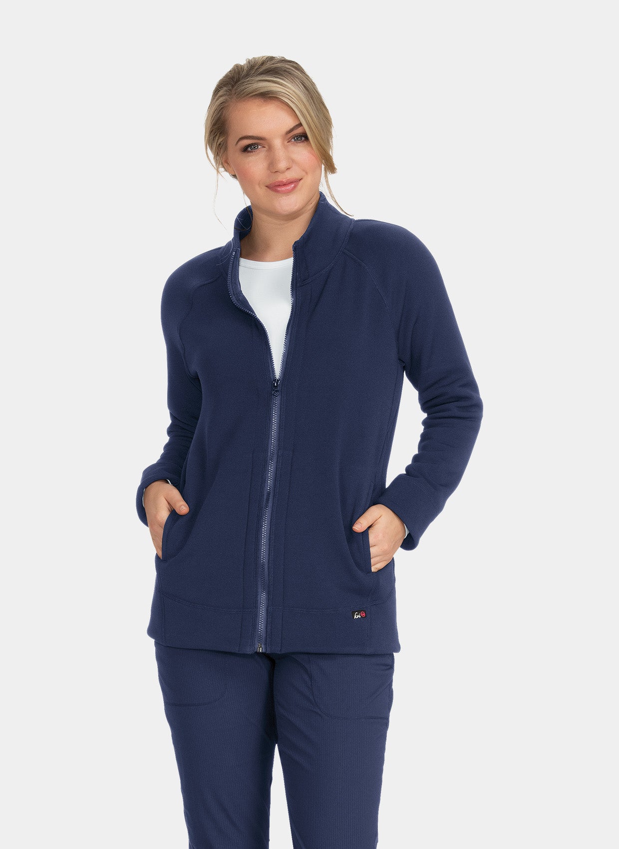 Fleece lined scrub jacket hotsell