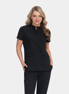 Koi Next Gen Driven Scrub Top - Black