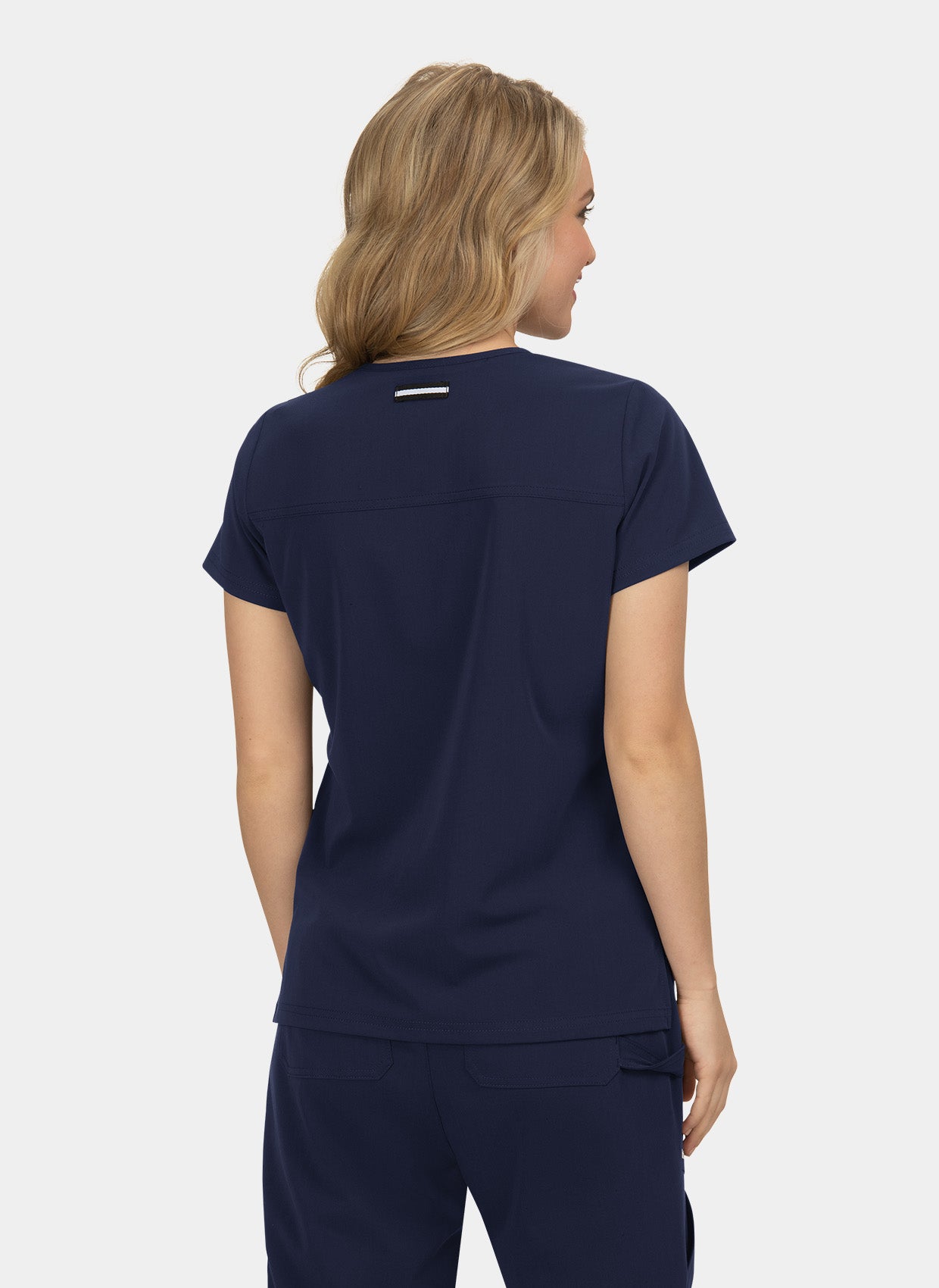 Koi Next Gen Hustle And Heart Scrub Top- Navy- Back