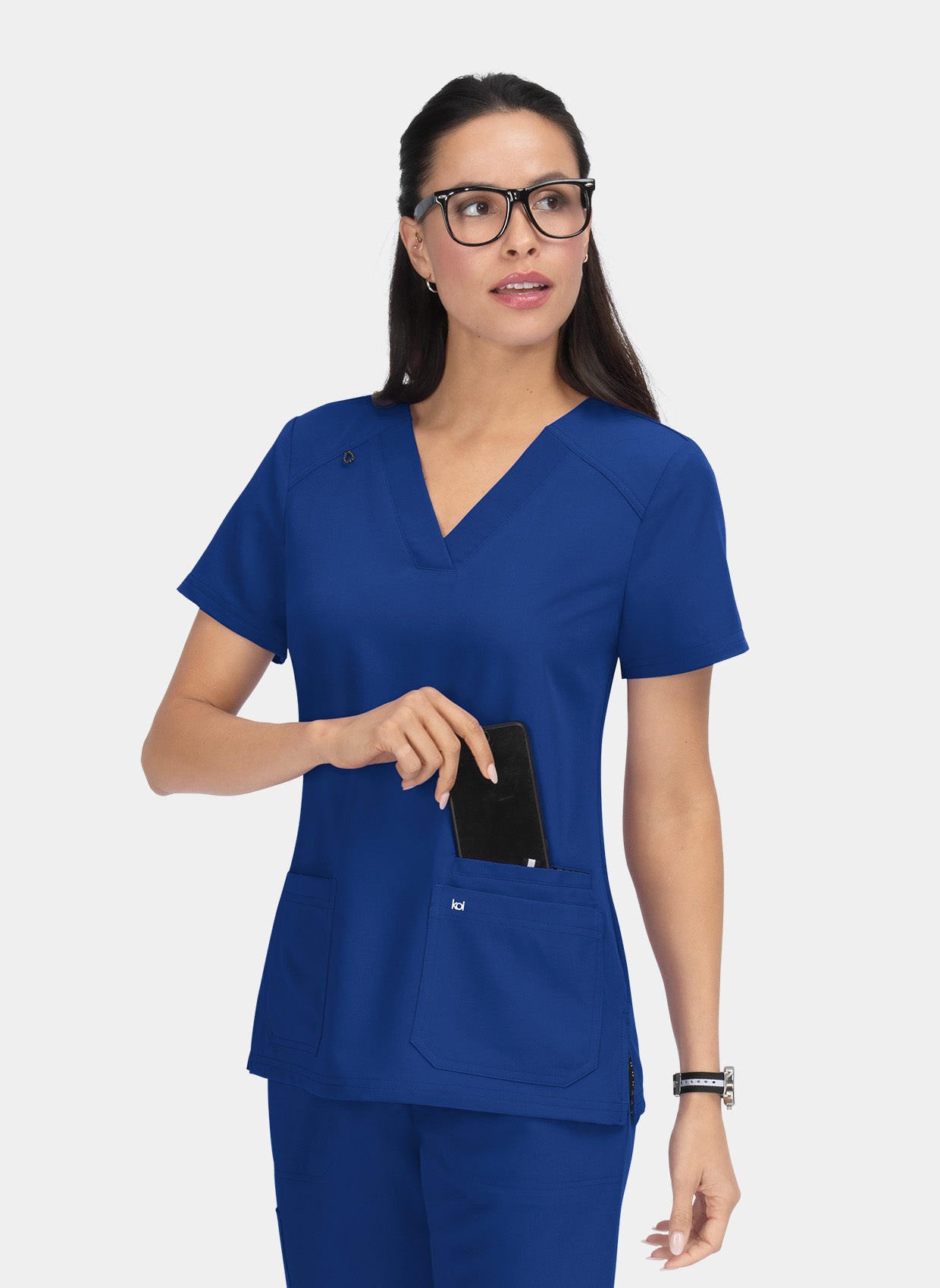 Koi Next Gen Hustle And Heart Scrub Top - Galaxy