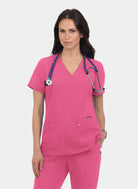 Koi Next Gen Hustle And Heart Scrub Top- Geranium